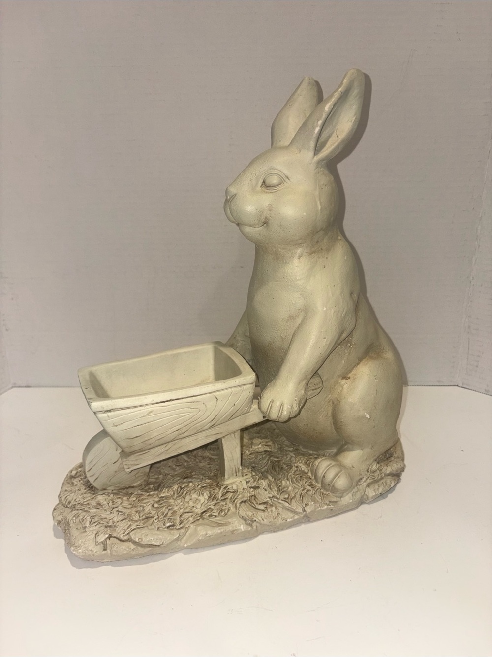 Resin Bunny Planter 13”